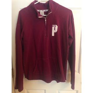 PINK half zip hoodie